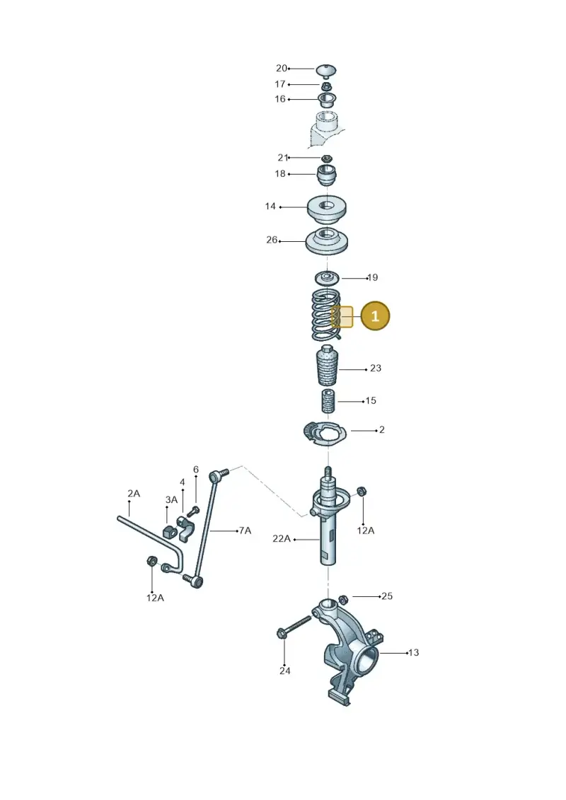 6Q0411105Q — Volkswagen Voyage (2016-2023) diagram 567411000, position 1