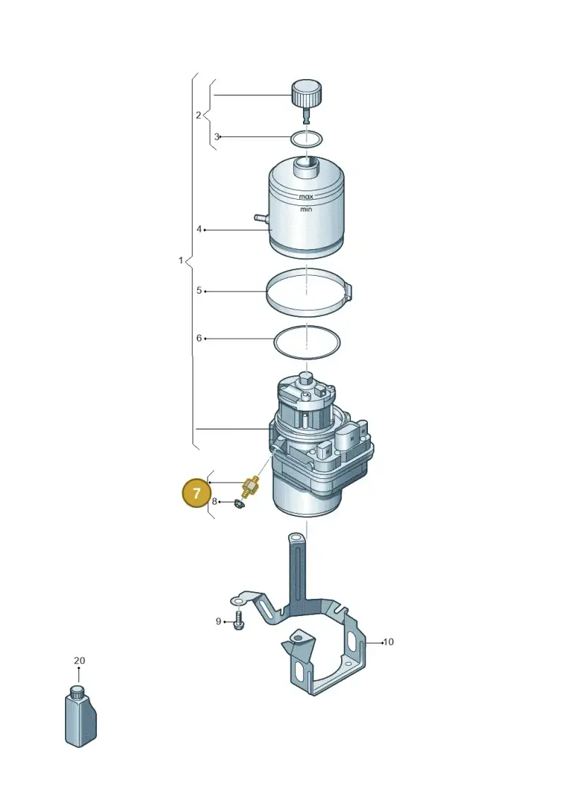 6Q0423809D — Volkswagen Polo (2012-2014) diagram 672423450, position 7