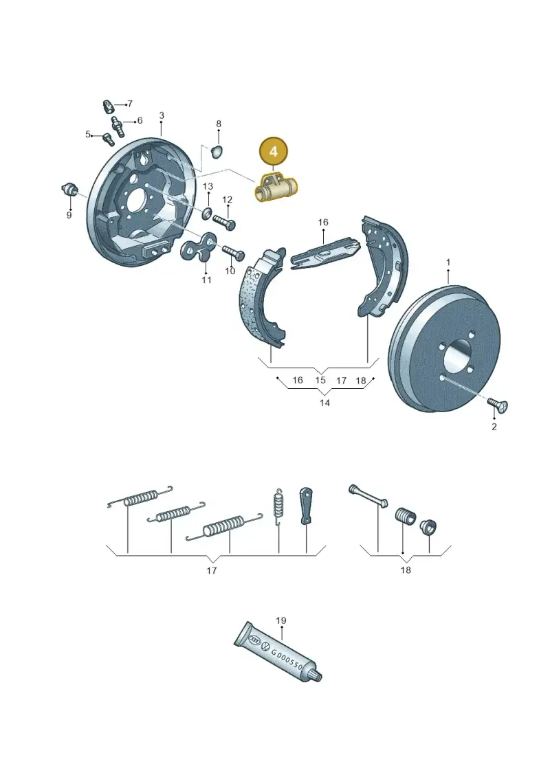 6Q0611053C — Volkswagen LUPO/3L TDI (2003-2005) diagram 441609000, position 4