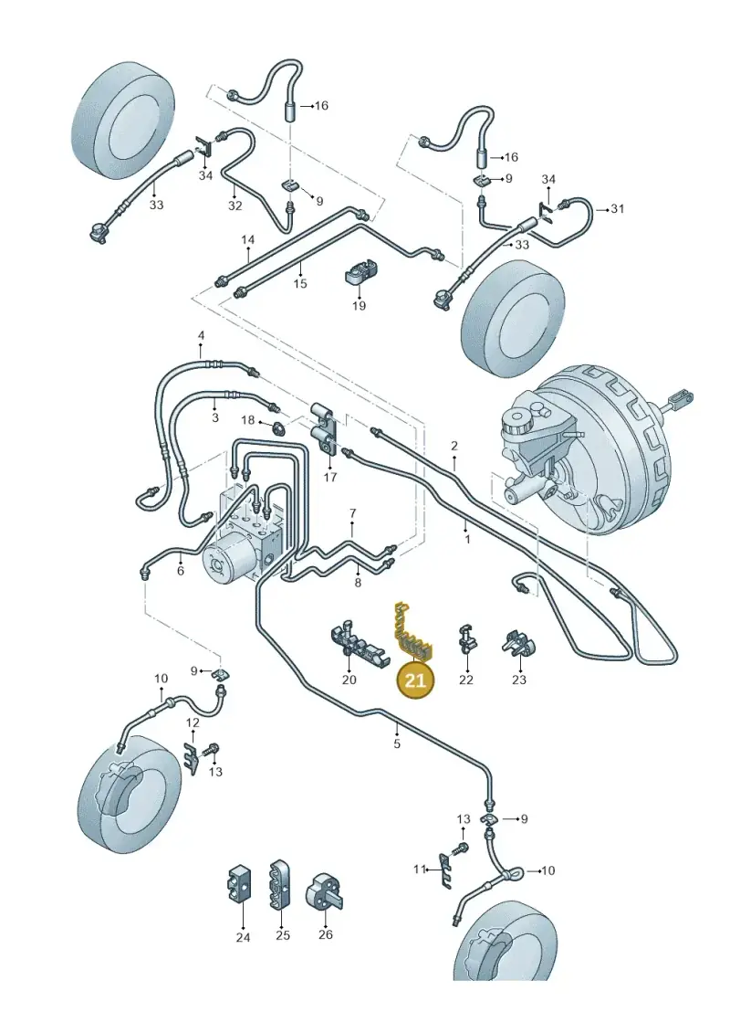 6Q0611797L — Volkswagen Amarok twin cab (2022-) diagram 894611220, position 21