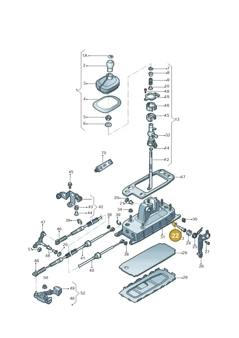 6Q0711067A — Volkswagen JETTA                  06> (2005-) diagram 462711300, position 22