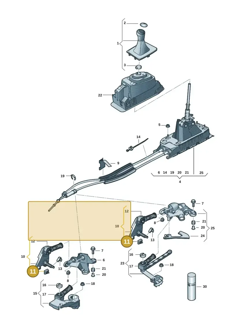 6Q0711550 — Volkswagen Caddy Maxi Kombi (2020-2024) diagram 793711301, position 11