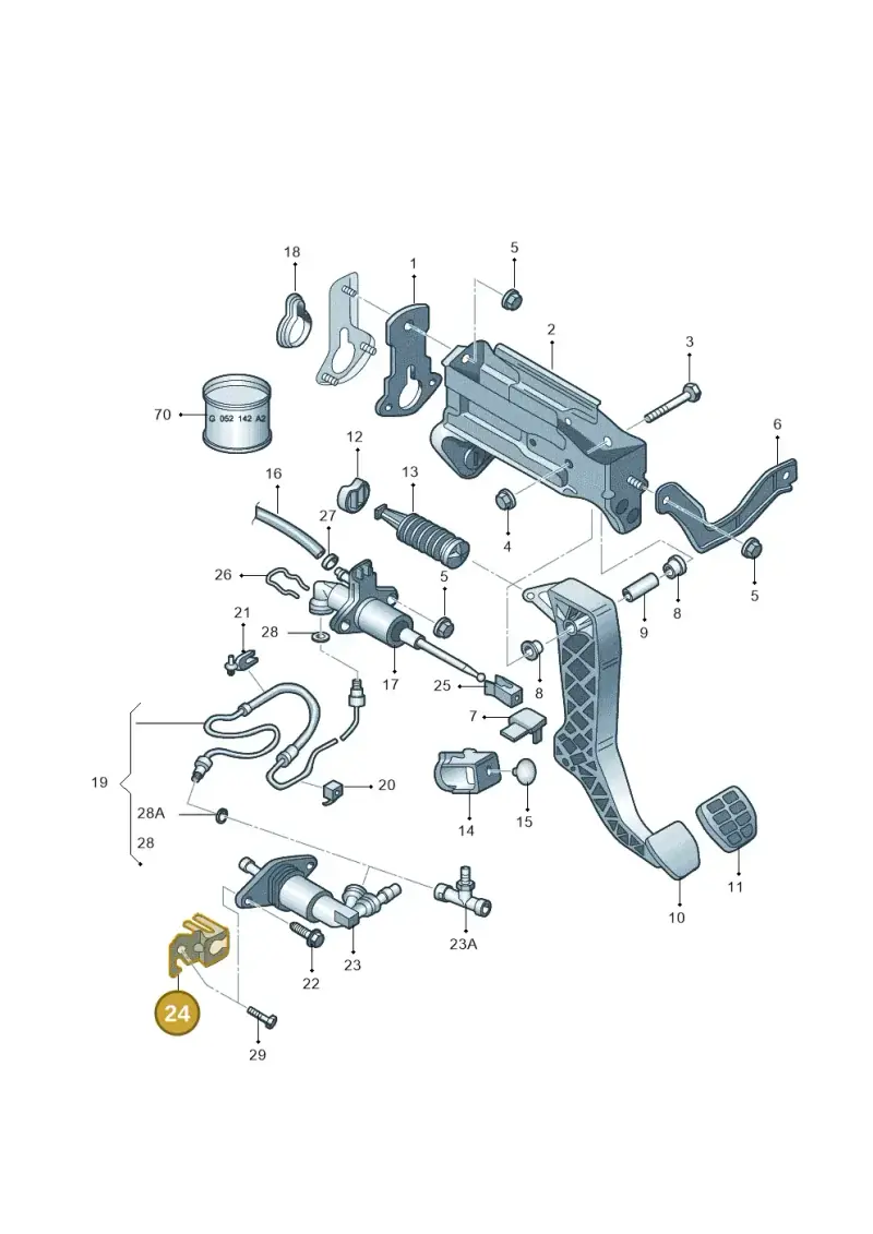 6Q0721487D — Volkswagen New Beetle             06> (2005-) diagram 194721250, position 24