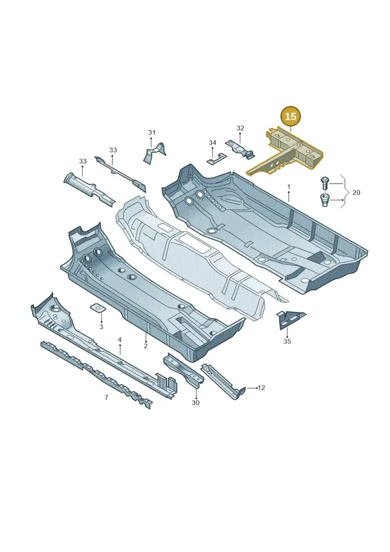 6Q0803232A — Volkswagen POLO JIN QIN       "CN"06> (2006-) diagram 210803100, position 15