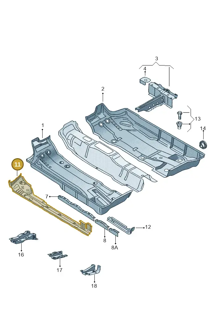 6Q0804178A — Volkswagen FOX                  M.05> (2005-) diagram 357803100, position 11