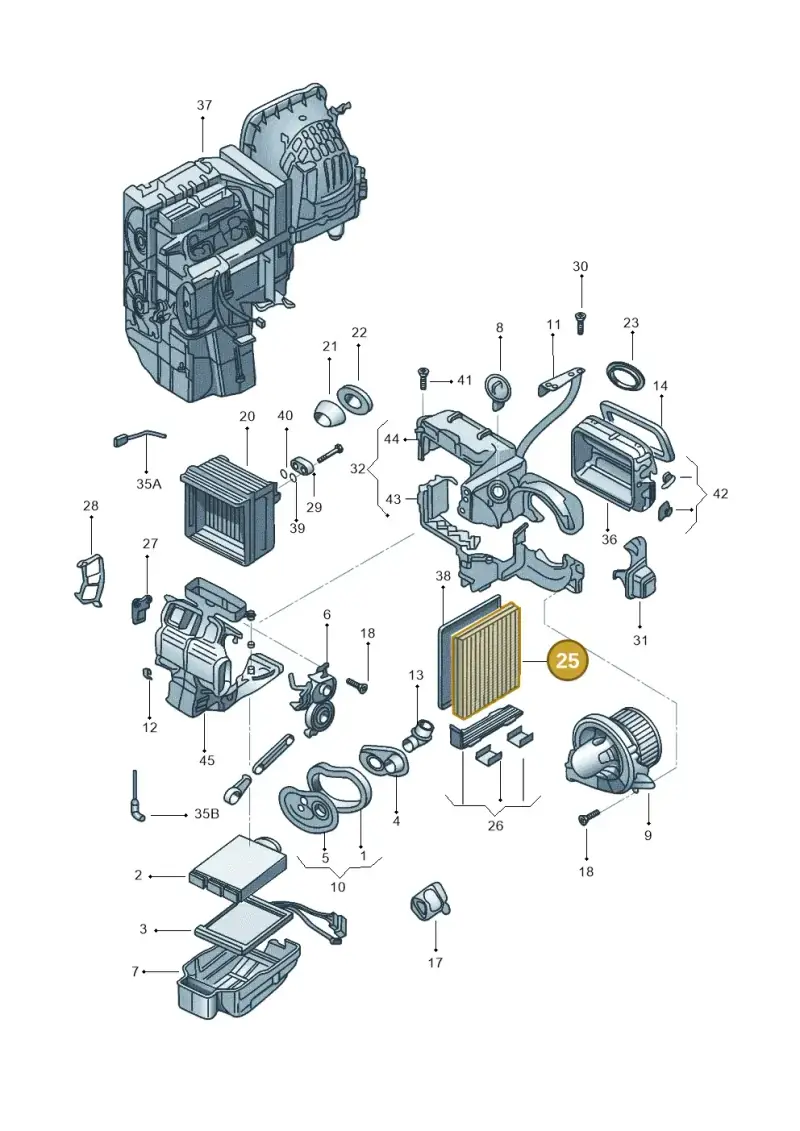 6Q0819653B — Volkswagen FOX                  M.05> (2005-) diagram 370820100, position 25