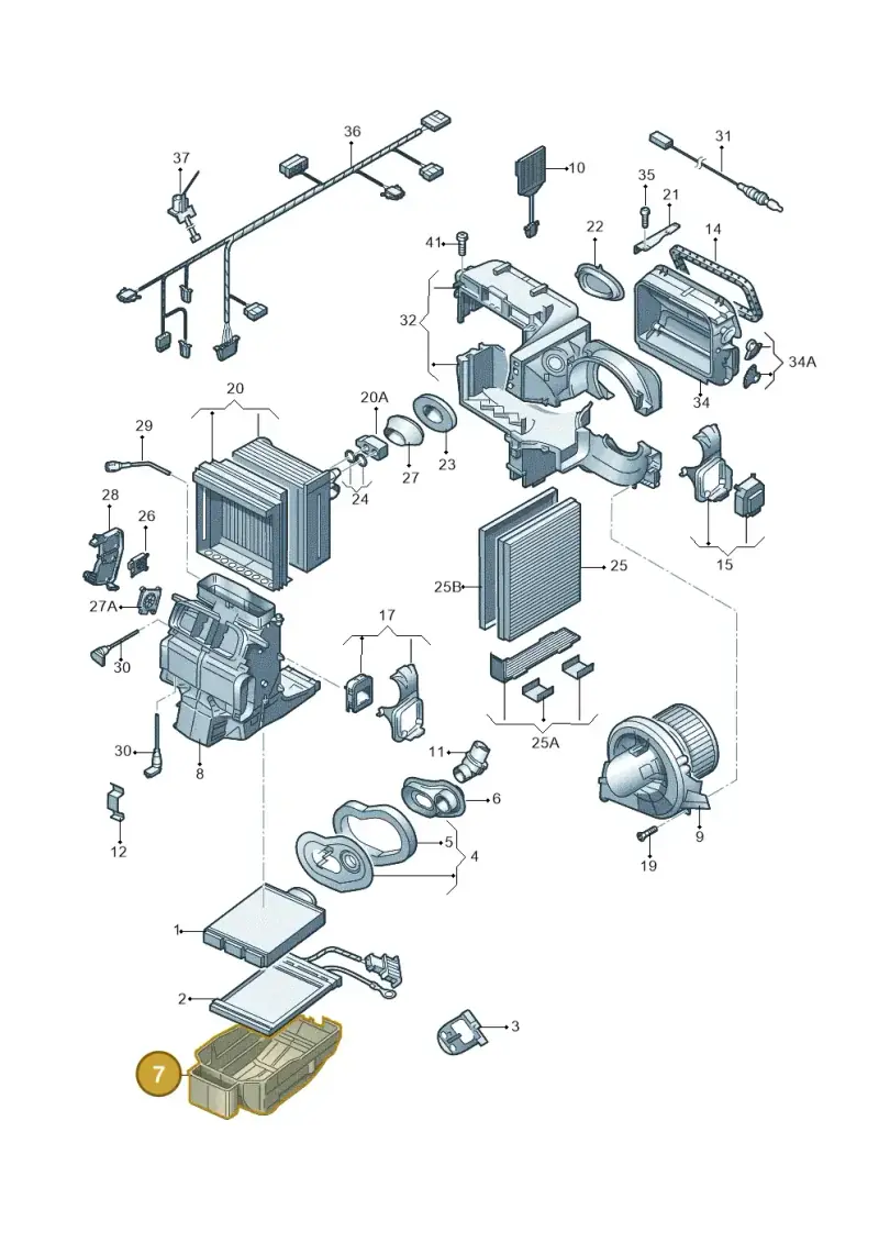 6Q0819875D — Volkswagen Polo (2009-2014) diagram 747820200, position 7