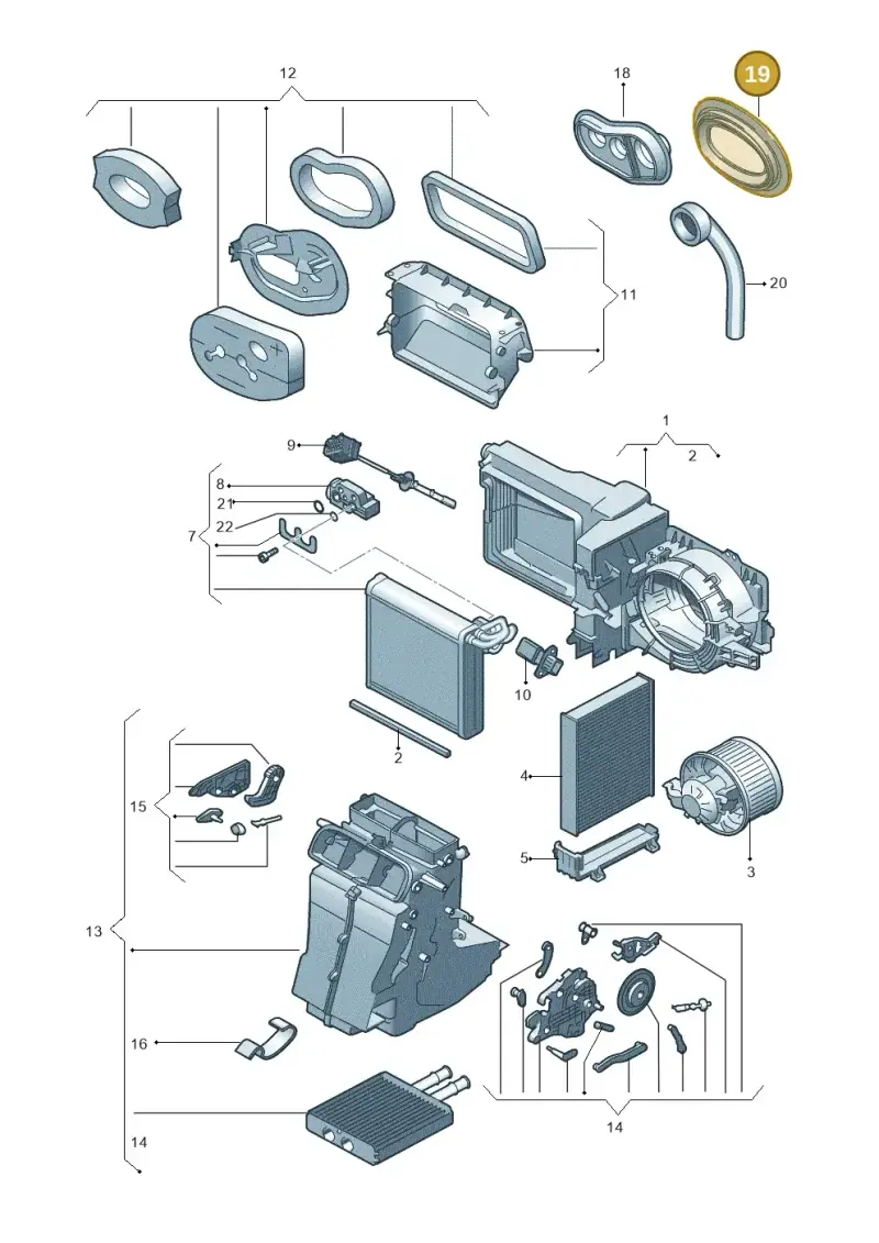 6Q0820751A — Volkswagen Up! 1.0 BlueMotion (2016-2023) diagram 723820220, position 19