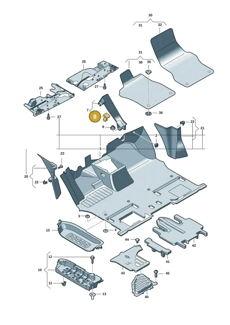 6Q0853147 — Volkswagen ID.Buzz (2022-) diagram 15a863000, position 8
