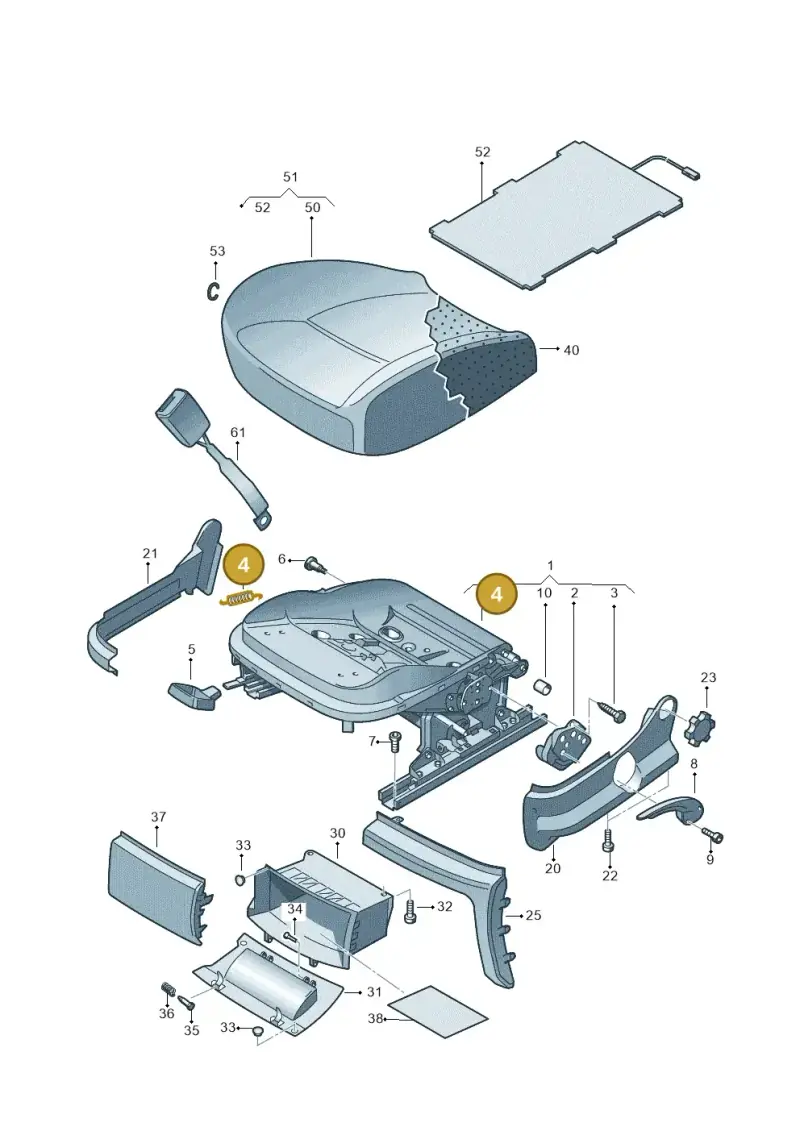 6Q0881245 — Volkswagen Amarok twin cab (2022-) diagram 683881200, position 4