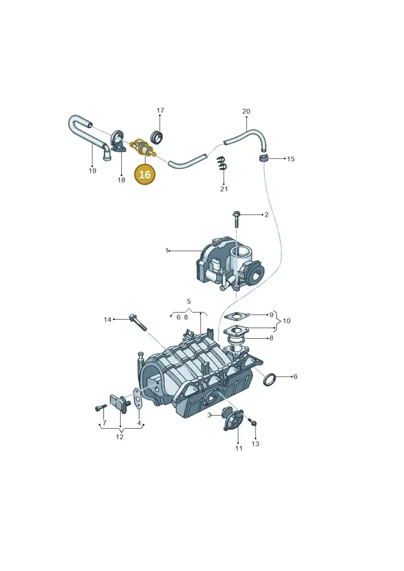 6Q0906517 — Volkswagen Polo (2011-2014) diagram 315133160, position 16