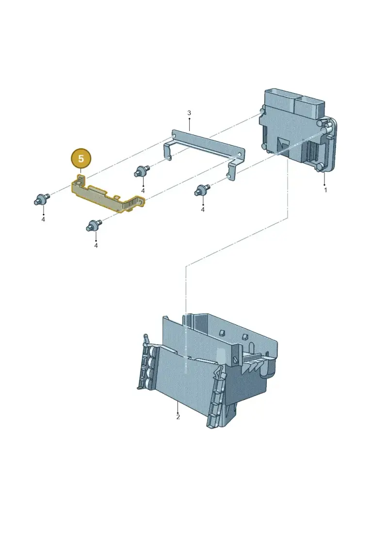 6Q0907500C — Volkswagen Beetle (2016-2019) diagram 715906200, position 5