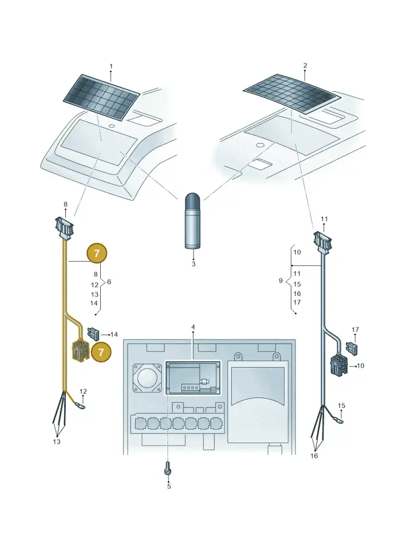 6Q0937617B — Volkswagen MAN TGE 55 (2016-2021) diagram 806915070, position 7