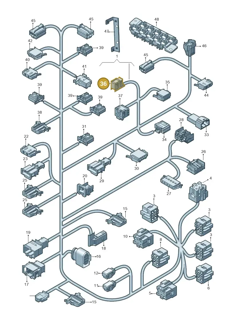 6Q0937702 — Volkswagen Transp. caravelle (2011-2015) diagram 679972800, position 36