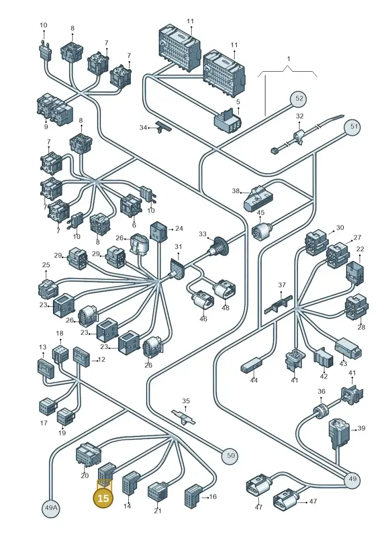 6Q0937702A — Volkswagen Transp. caravelle (2008-2009) diagram 410971820, position 15