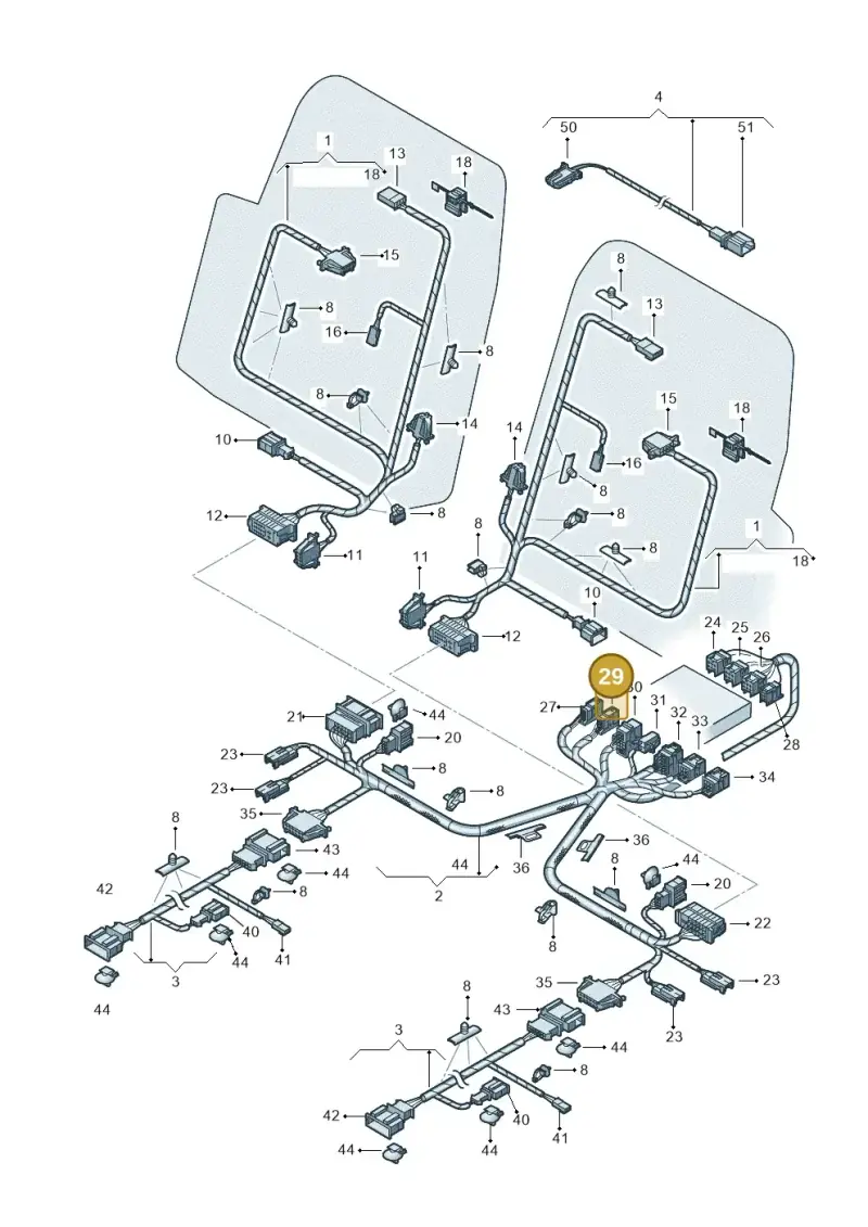 6Q0937702B — Volkswagen Phaeton 4motion (2010-2016) diagram 258972280, position 29
