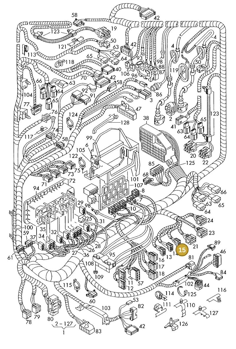 6Q0937702B — Volkswagen Polo (2011-2014) diagram 225971850, position 15