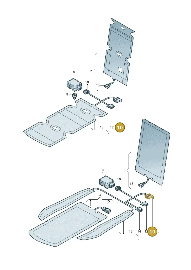 6Q0937711 — Volkswagen Transp. caravelle (2008-2009) diagram 410963000, position 10
