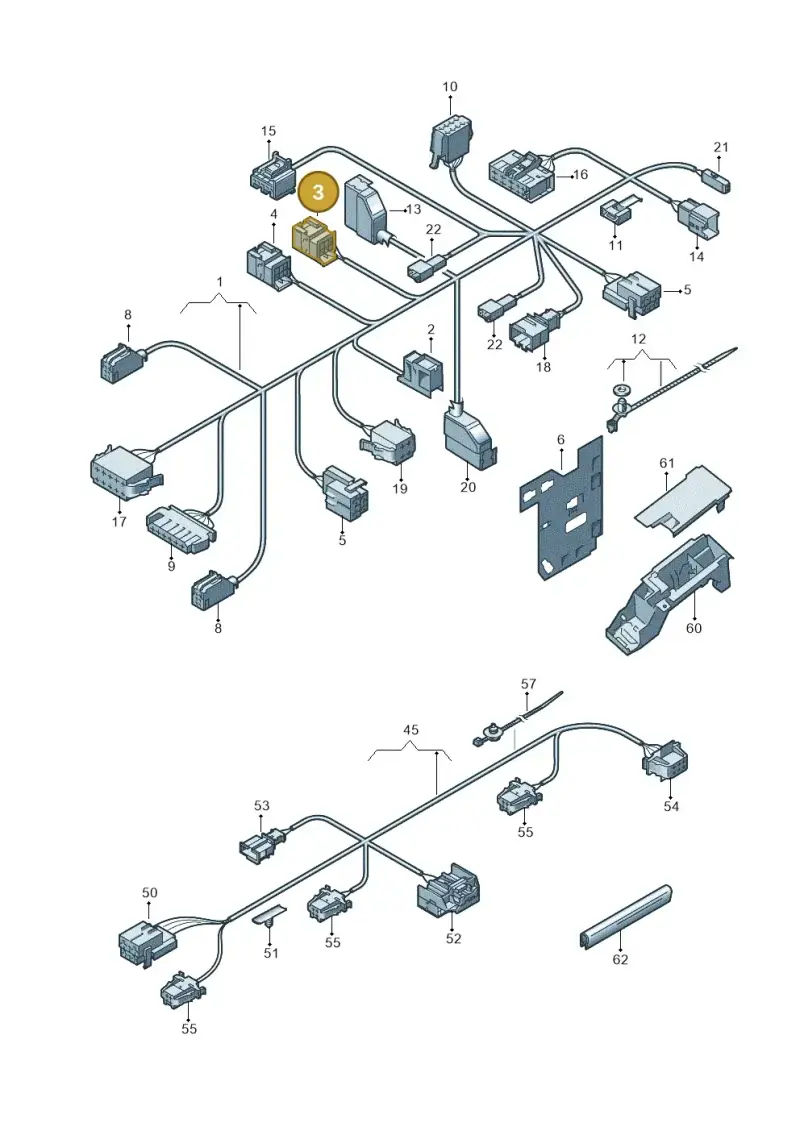 6Q0937711 — Volkswagen Jetta variant (2009-2014) diagram 460972280, position 3
