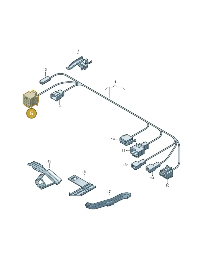 6Q0937711 — Volkswagen Touran 2.0 (2010-2015) diagram 615972260, position 5