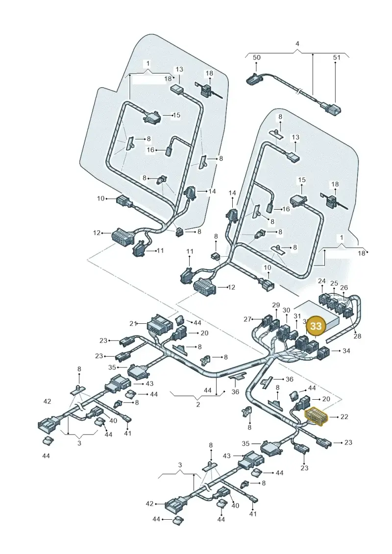 6Q0937711A — Volkswagen Phaeton 4motion (2010-2016) diagram 258972280, position 33