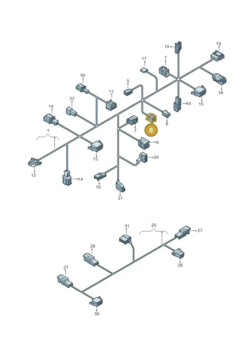 6Q0937711D — Volkswagen Touareg                08> (2007-) diagram 274972280, position 8