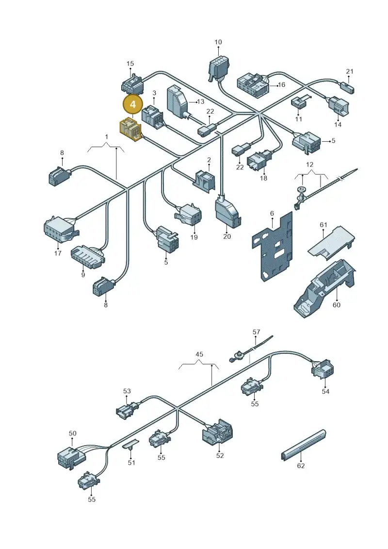 6Q0937711D — Volkswagen Jetta variant (2009-2014) diagram 460972280, position 4