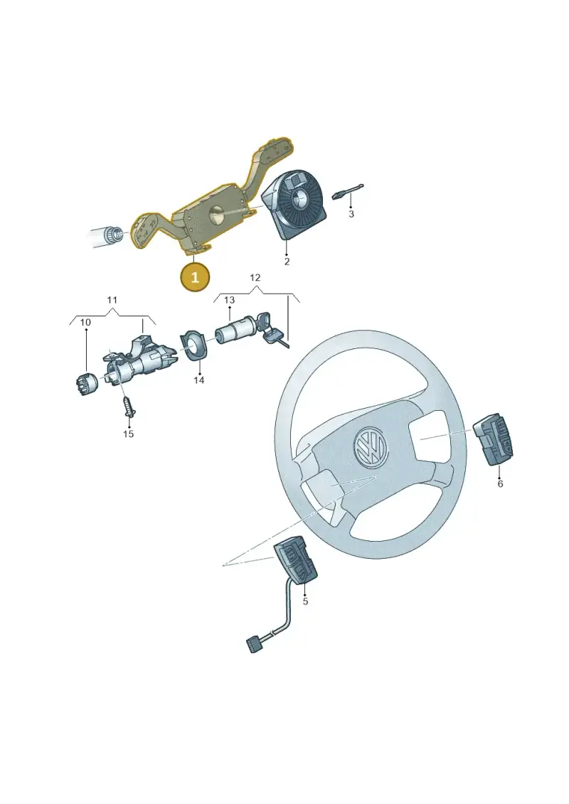 6Q0953513AR9B9 — Volkswagen Transp. caravelle (2011-2015) diagram 679953500, position 1