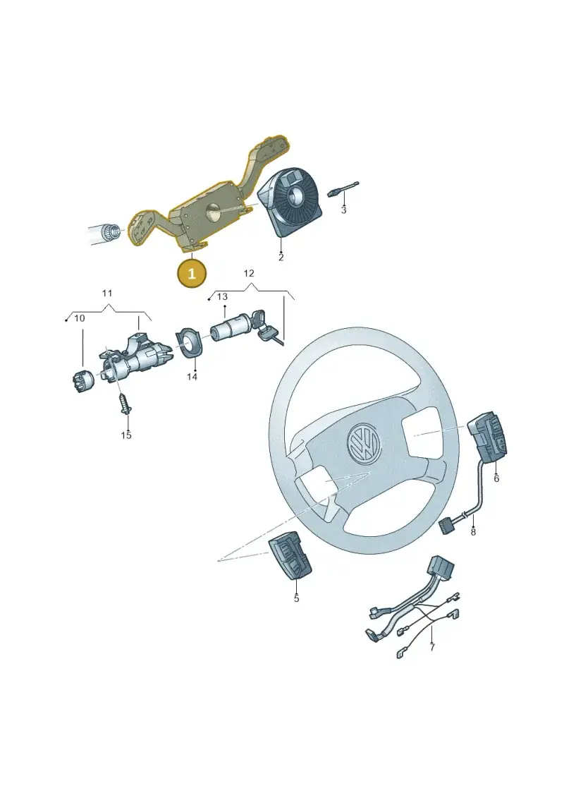 6Q0953513E9B9 — Volkswagen Transp. caravelle (2008-2009) diagram 410953500, position 1