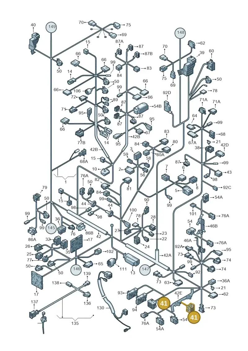 6Q0959382 — Volkswagen Touareg                08> (2007-) diagram 274971800, position 41
