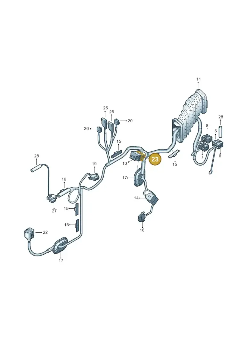 6Q0959382 — Volkswagen TRANSPORTER GESCHL.    08 (2007-) diagram 410972300, position 23