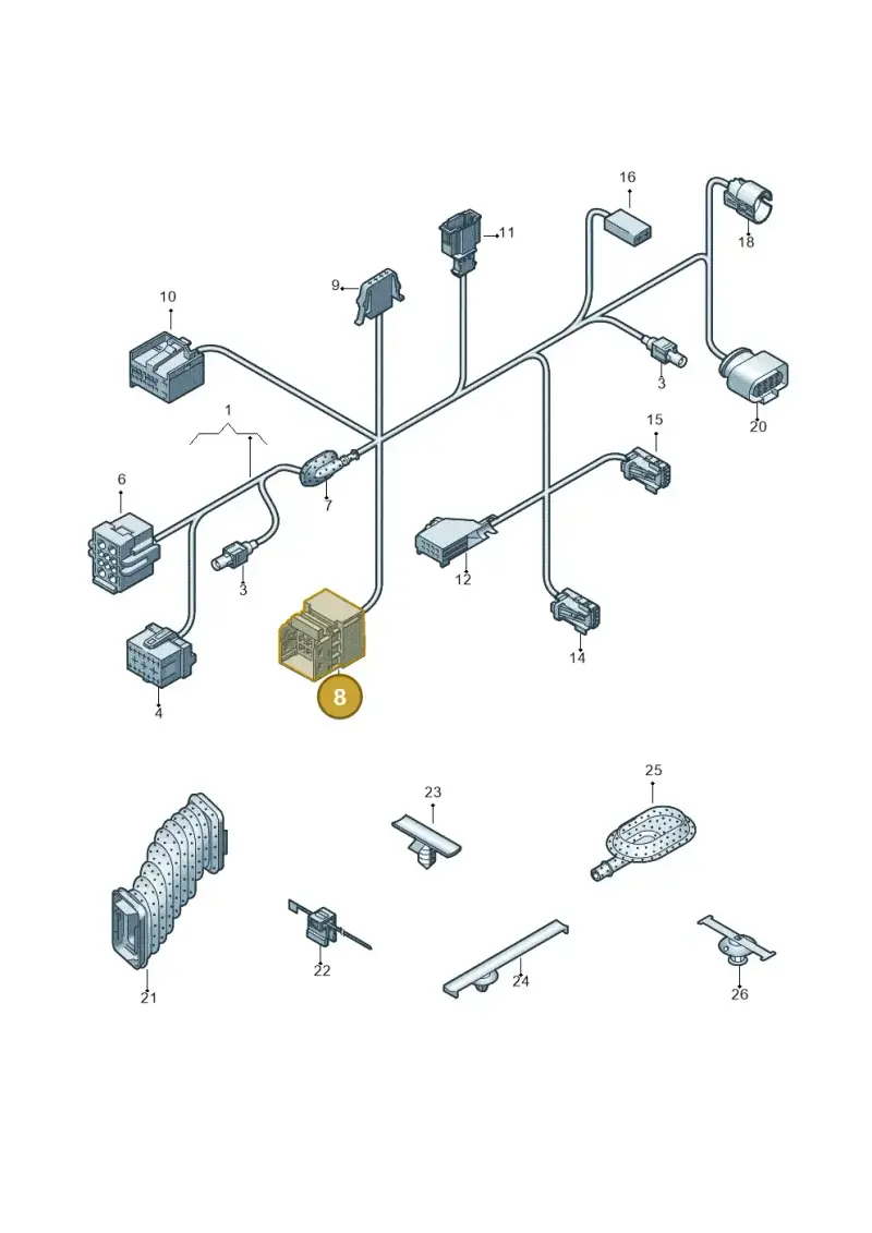 6Q0971633A — Volkswagen Transp. caravelle (2011-2015) diagram 679972300, position 8