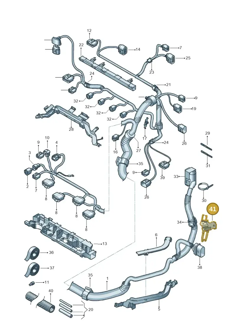 6Q0971848L — SEAT Ibiza (2012-) diagram 639971050, position 41