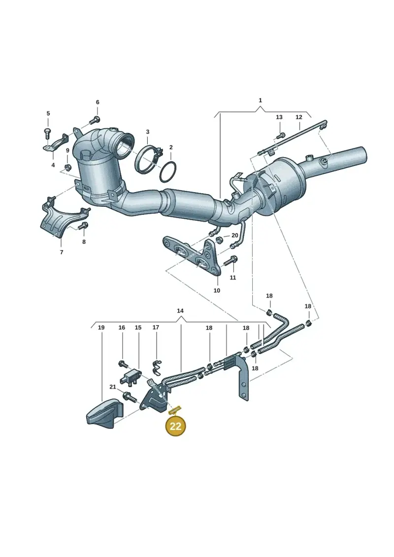 6Q0971848P — Volkswagen Multivan (2021-) diagram 7t0253210, position 22