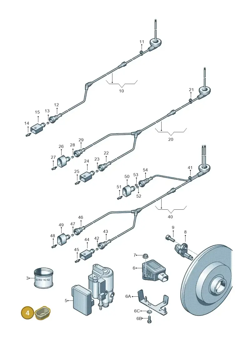 6Q0971907 — Volkswagen Jetta 1.4 (2013-2015) diagram 409927000, position 4