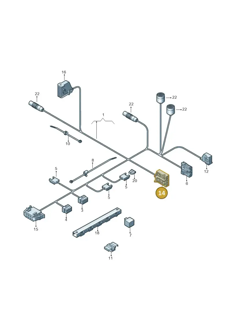 6Q0972705 — Volkswagen Phaeton 4motion (2010-2016) diagram 631972240, position 14
