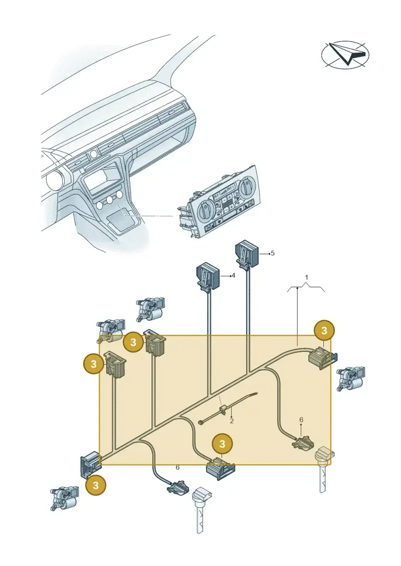 6Q0972706 — Volkswagen Multivan (2021-) diagram 793972620, position 3