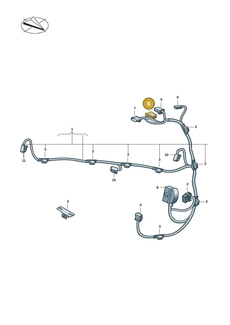 6Q0972706A — Volkswagen Multivan (2021-) diagram 7t0972310, position 6