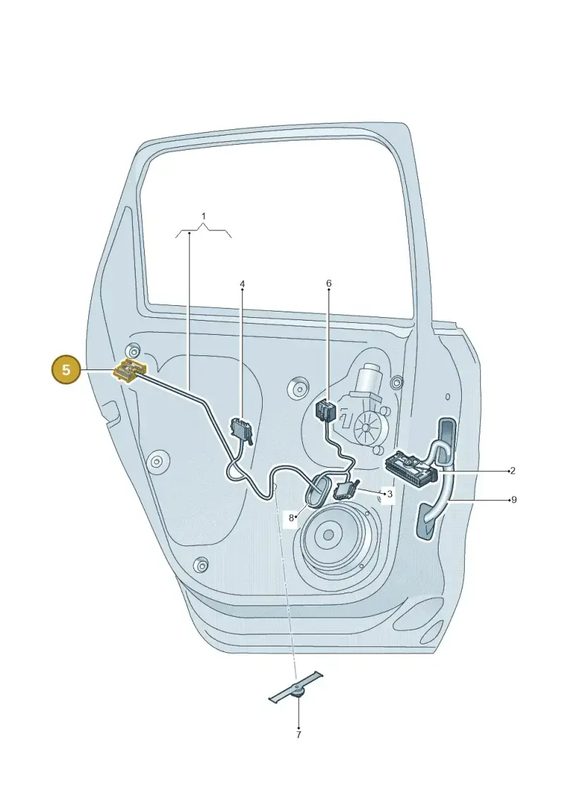 6Q0972708 — Volkswagen Taigo (2021-2024) diagram 773972400, position 5