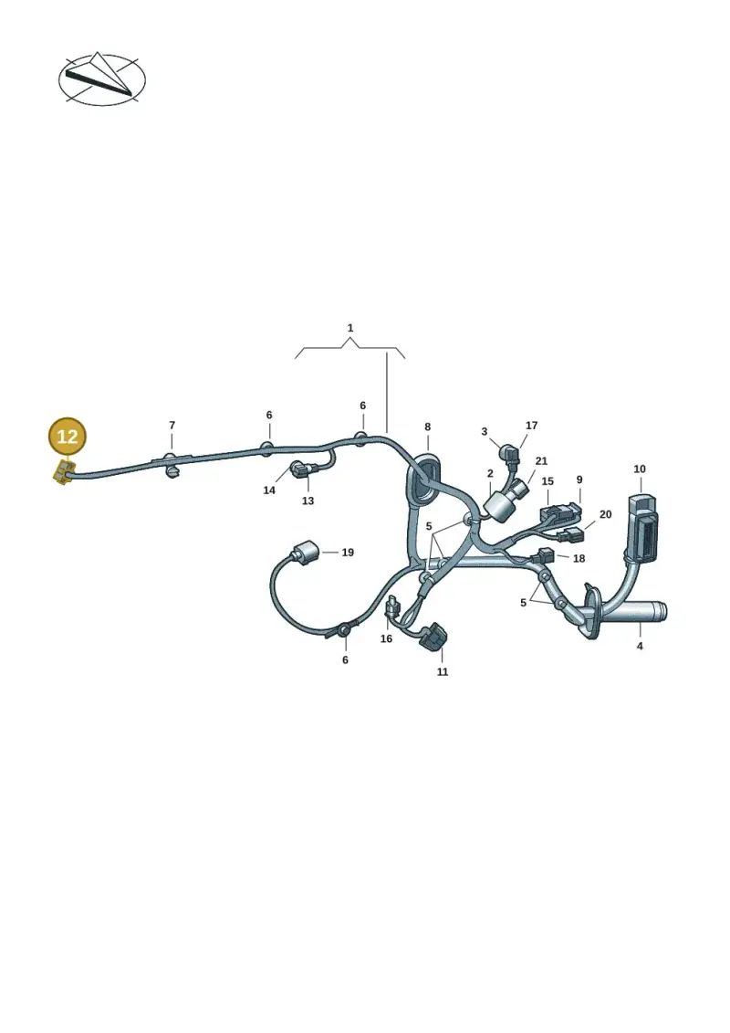 6Q0972708 — Volkswagen Multivan (2021-) diagram 7t0972300, position 12