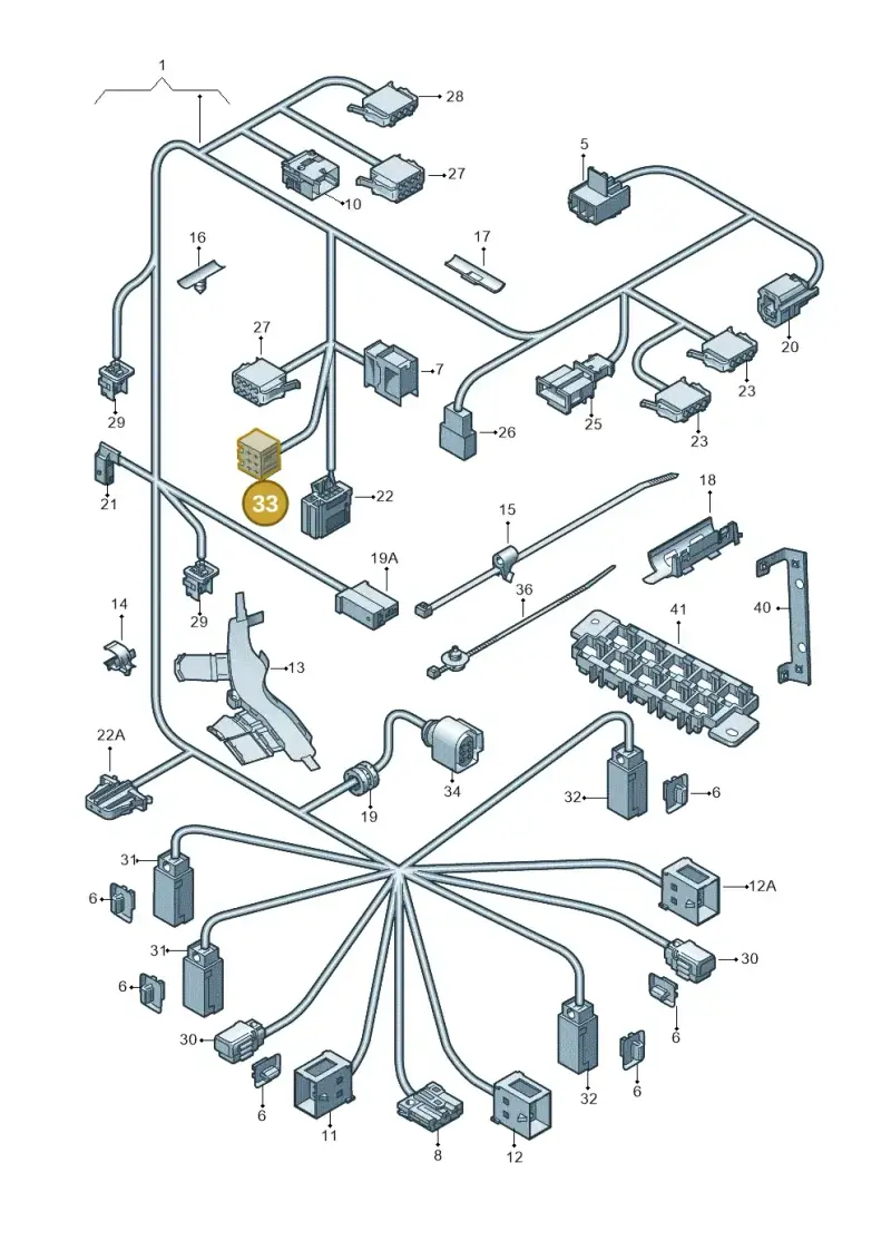 6Q0972714 — Volkswagen California Camper (2011-2015) diagram 410972800, position 33