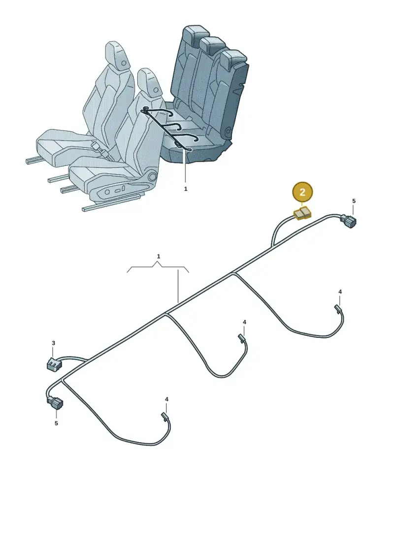 6Q0972716 — Volkswagen Golf 2.0 BlueMotion (2019-2024) diagram 5h0972029, position 2