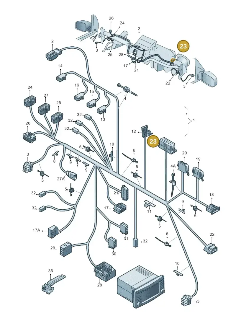 6Q0972777 — Volkswagen Amarok twin cab (2012-2016) diagram 683971830, position 23