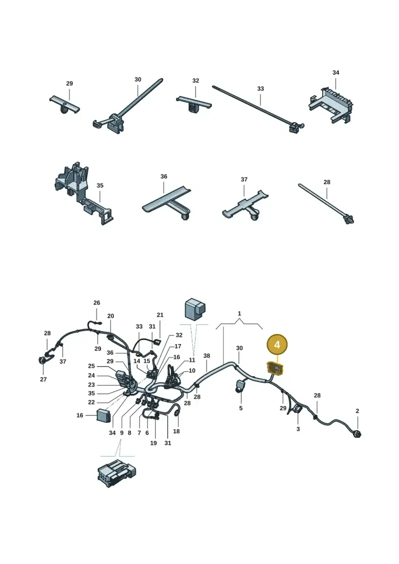6Q0972777 — Volkswagen Amarok twin cab (2022-) diagram 2ha971084, position 4