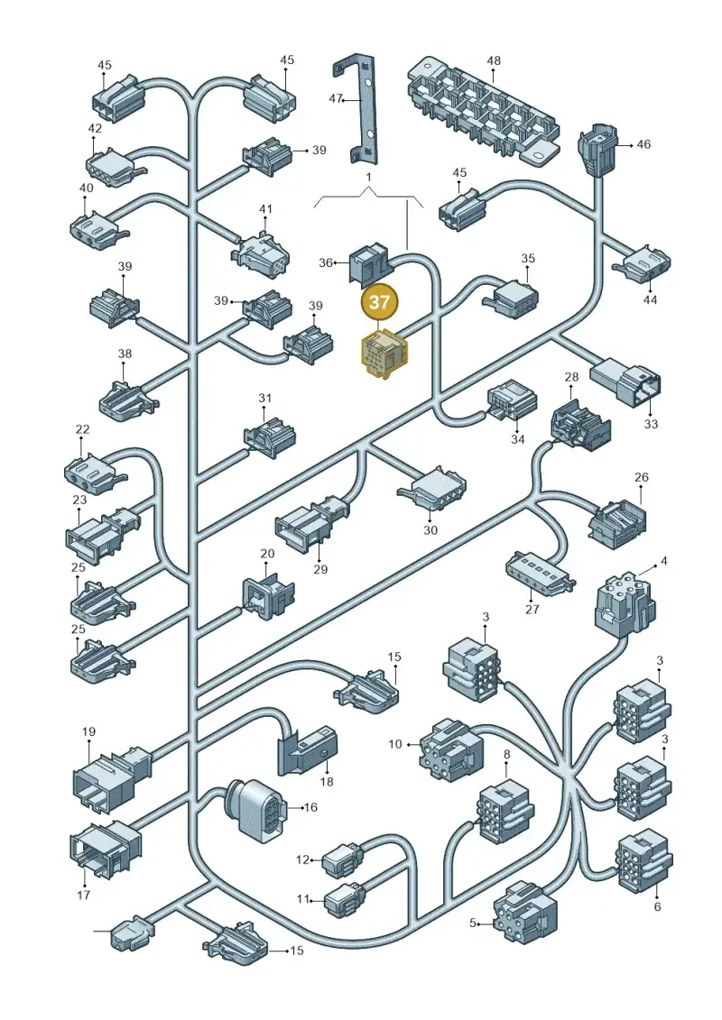 6Q0972883 — Volkswagen Transp. caravelle (2011-2015) diagram 679972800, position 37