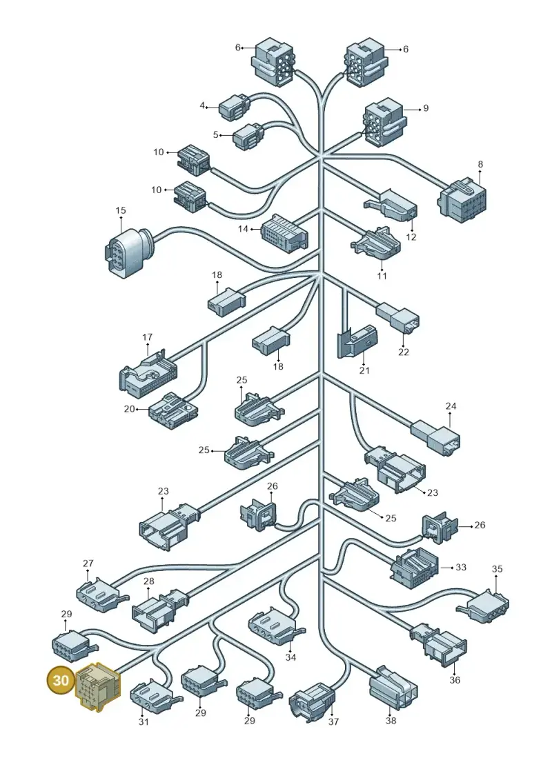6Q0972883 — Volkswagen Transp. caravelle (2011-2015) diagram 679972810, position 30