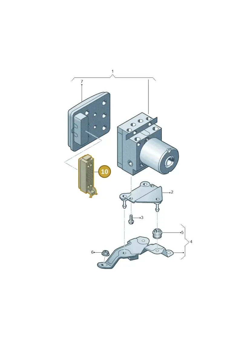 6Q0973047 — Audi A8 (2013-2018) diagram 696614100, position 10