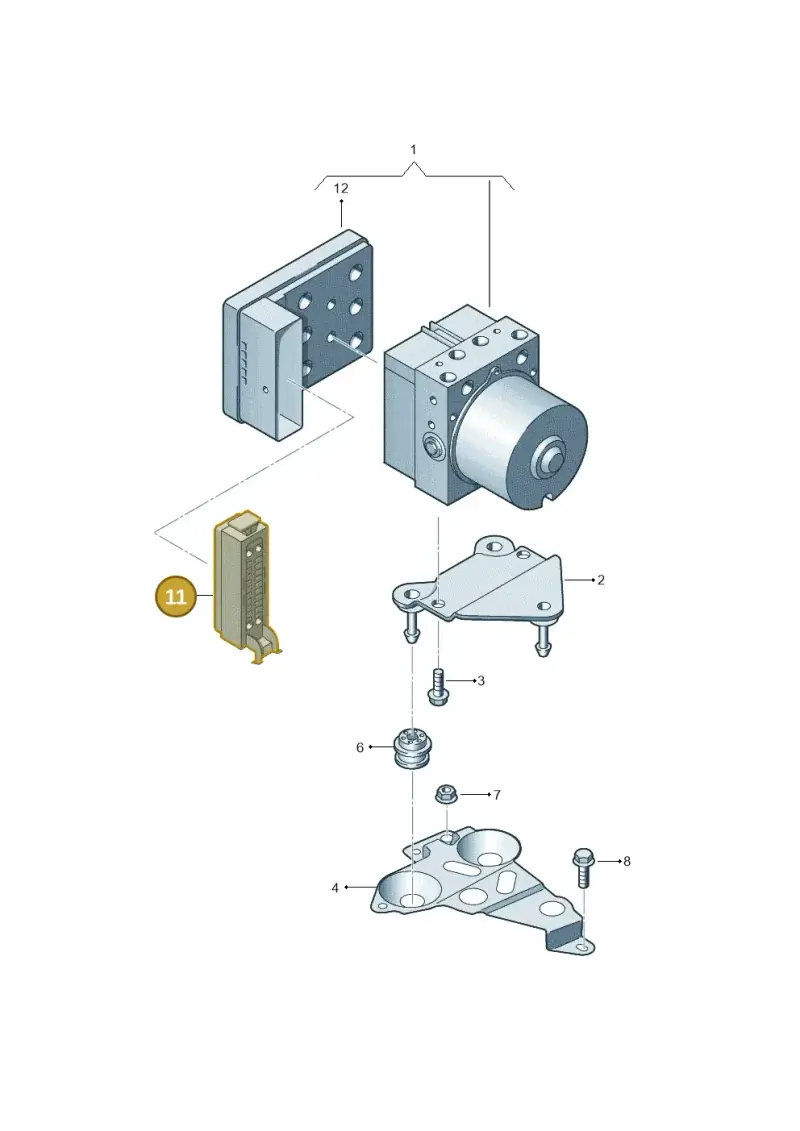 6Q0973047 — Audi RS6 Avant (2013-2018) diagram 758614100, position 11