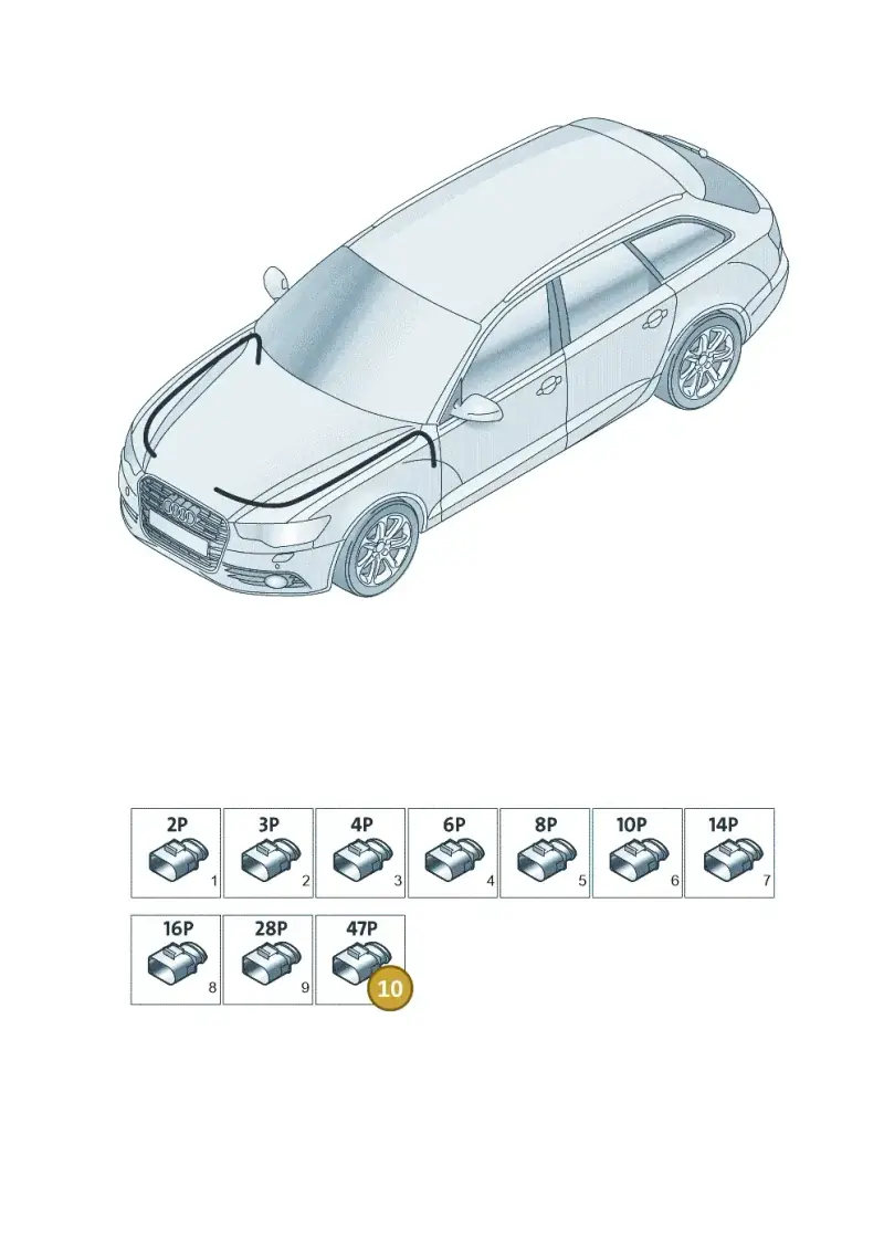6Q0973047 — Audi RS6 Avant (2013-2018) diagram 758971810, position 10