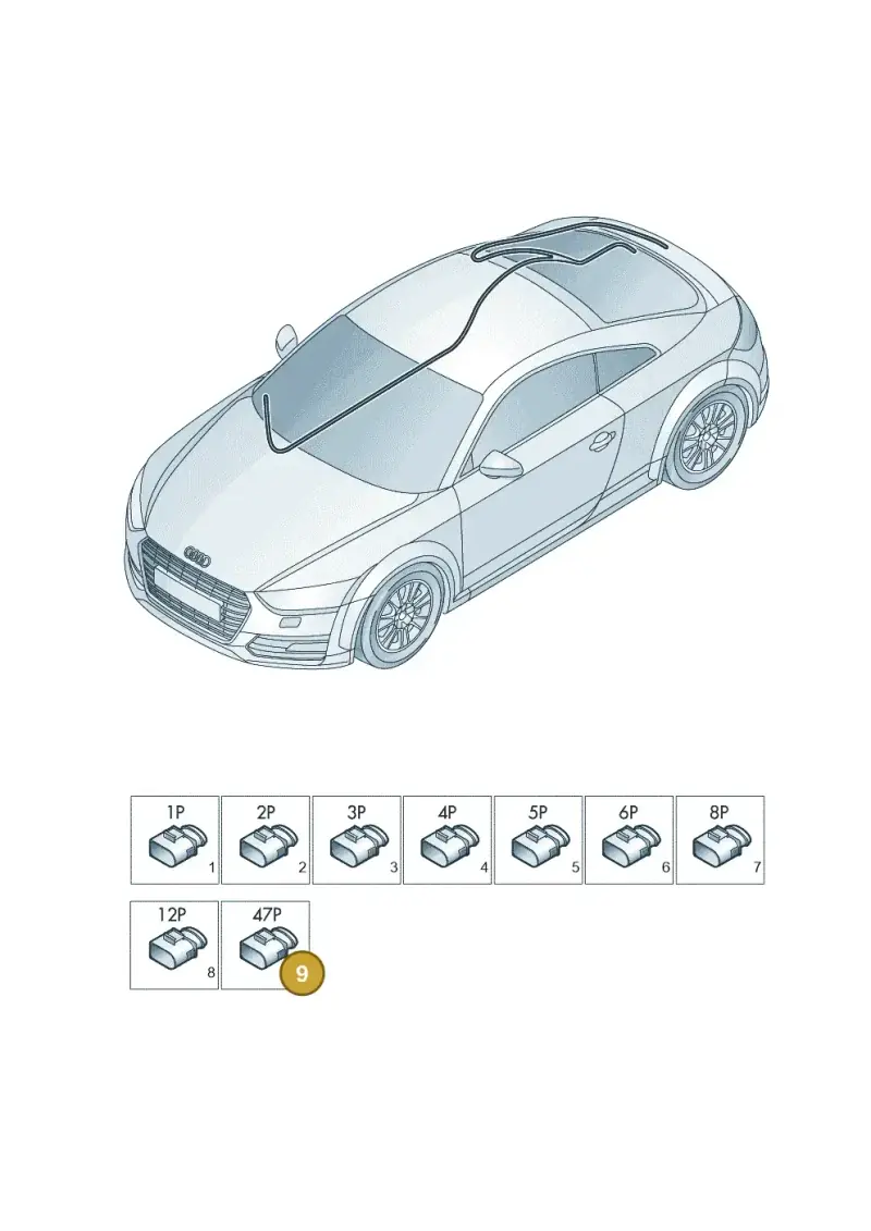 6Q0973047 — Audi TTS (2014-2023) diagram 850971830, position 9